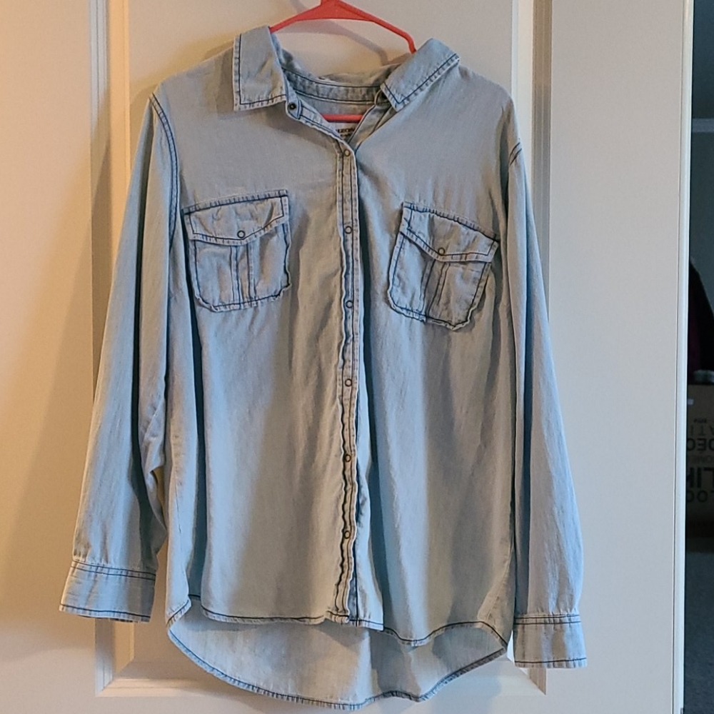 Arizona Long Sleeve Denim Snap Shirt